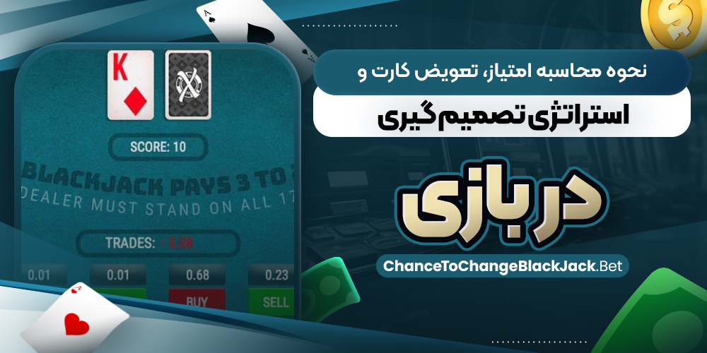 نحوه محاسبه امتیاز، تعویض کارت و استراتژی تصمیم‌ گیری در بازی